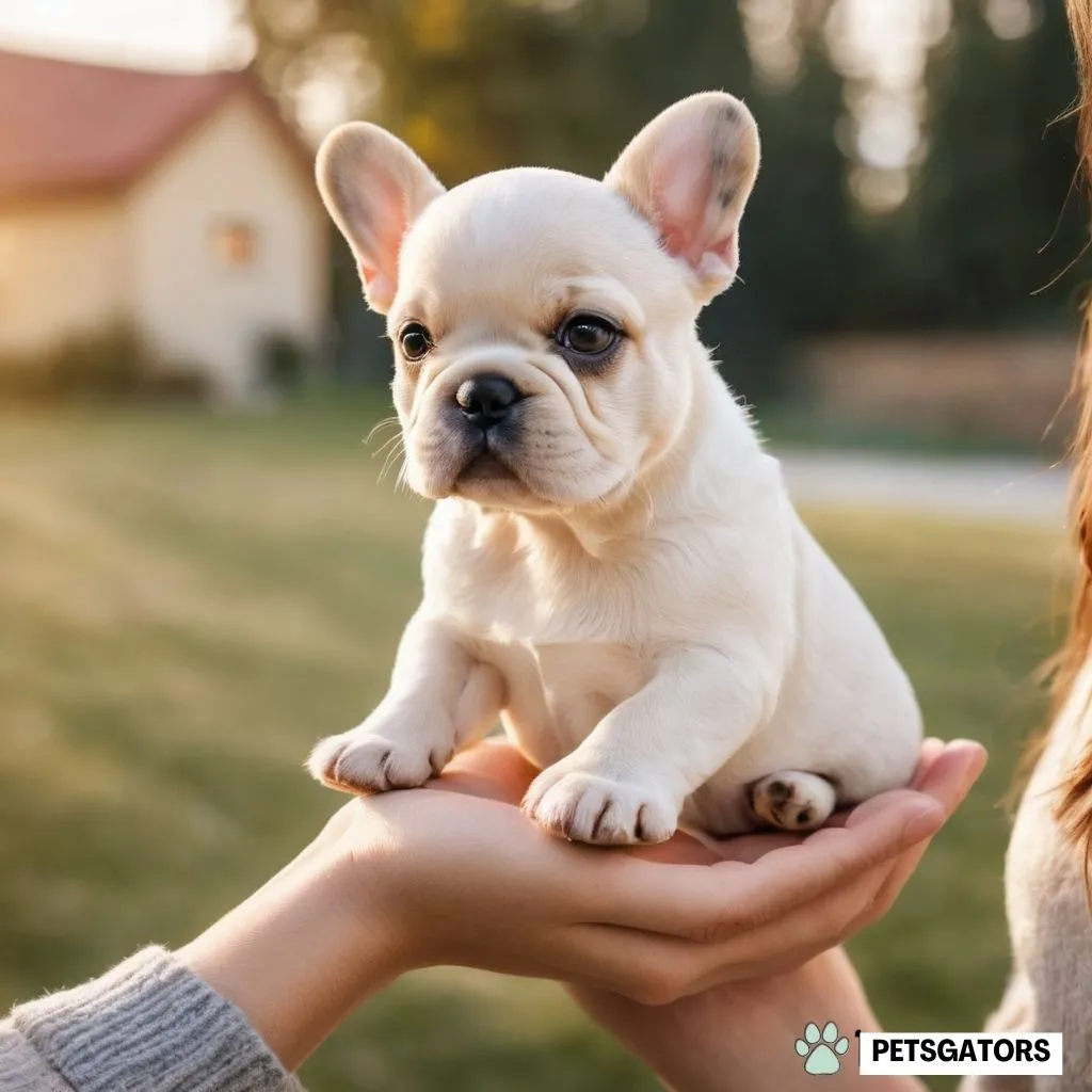 fluffy french bulldog puppy