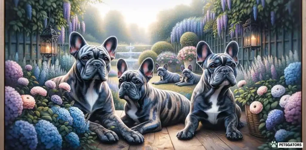 Blue Brindle Frenchies