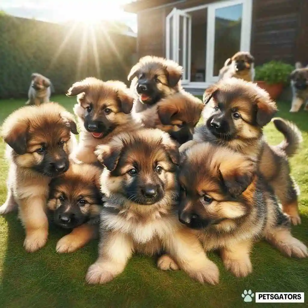 Fluffy German Shepherd Puppies