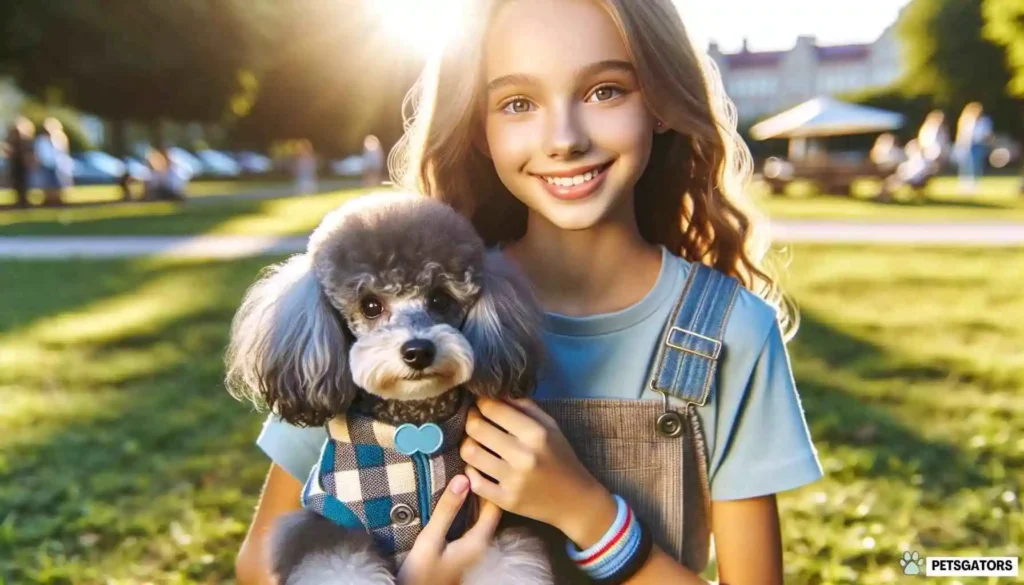 blue merle mini poodle