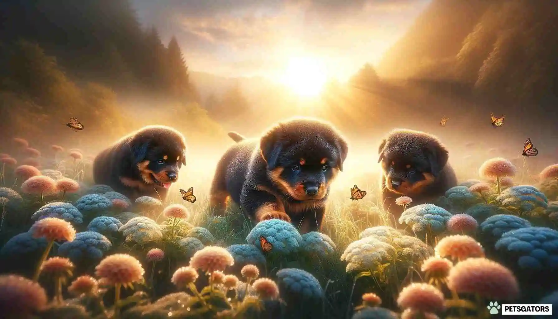 fluffy rottweiler puppies