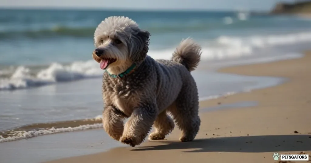 Blue merle poodles