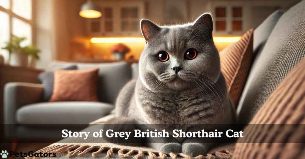 story of grey british shorthair cat