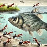 Do fish and ants kill each other​